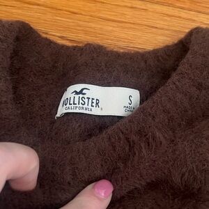 Hollister Chocolate Fuzzy Knit